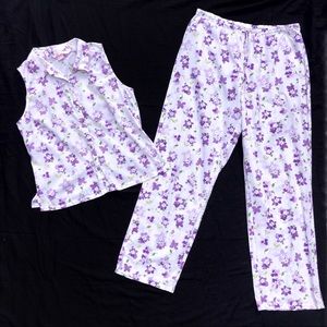 Victoria Secret 2pc Floral Summer Pajama Set S